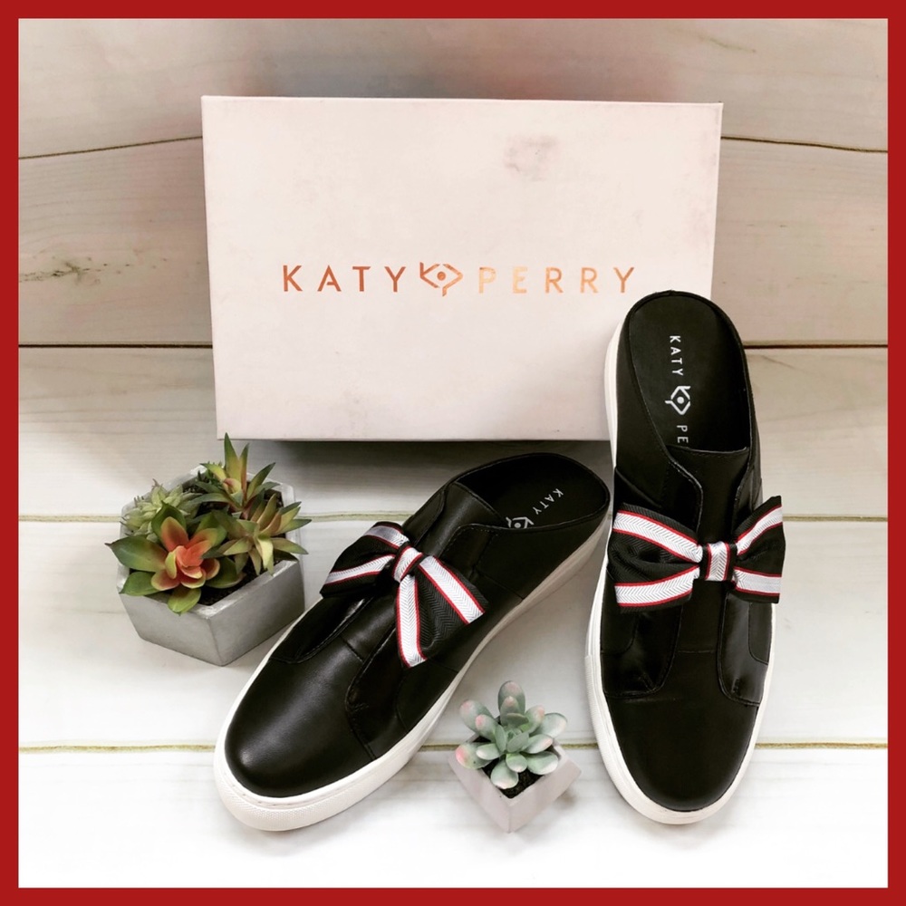 Katy Perry Black Amber Slip On Sneaker Size 11